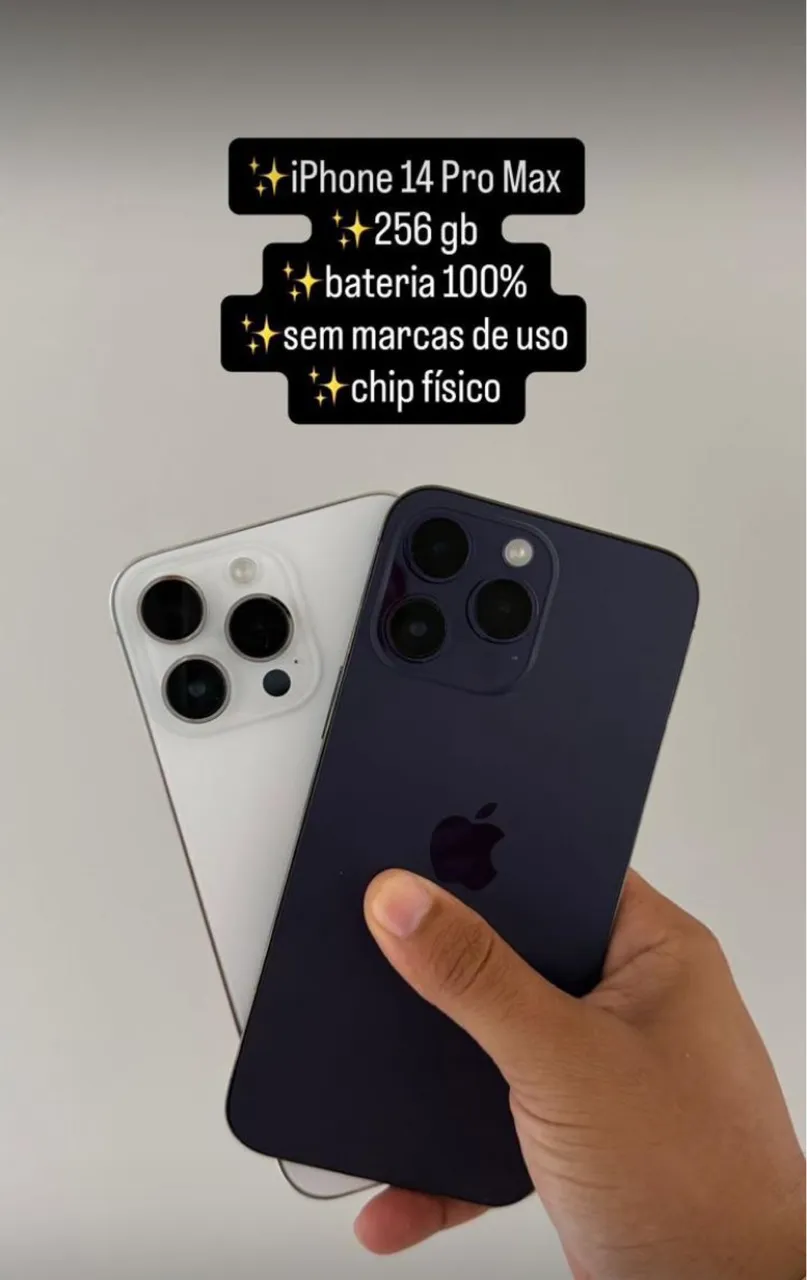 Iphone 14 Pro, 128Gb, preto espacial, 86% bateria, original