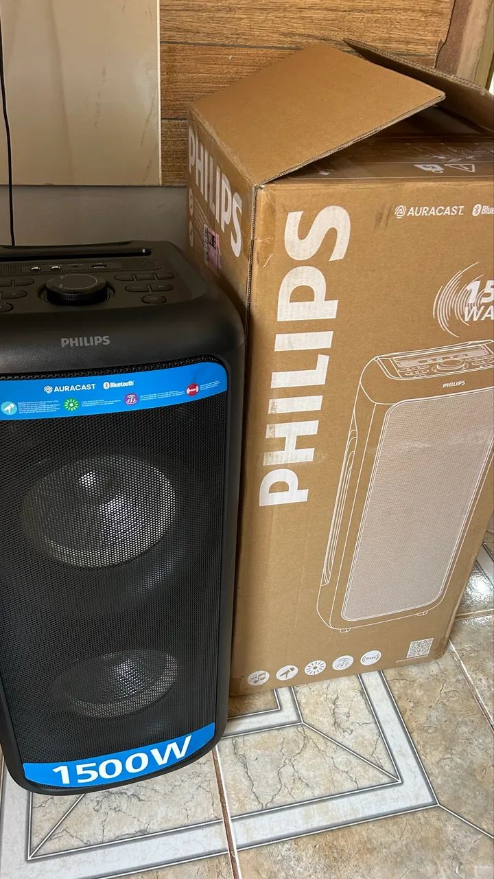     Caixa de Som Philips 1500W Bluetooth Auracast - Nova na Caixa - Foto 4
