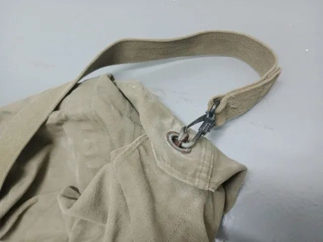 Mala duffle bag de lona antiga - Foto 4