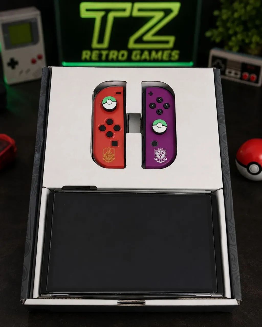 Nintendo Switch Oled Pokemon CIB Desbloqueado triple boot - Foto 4