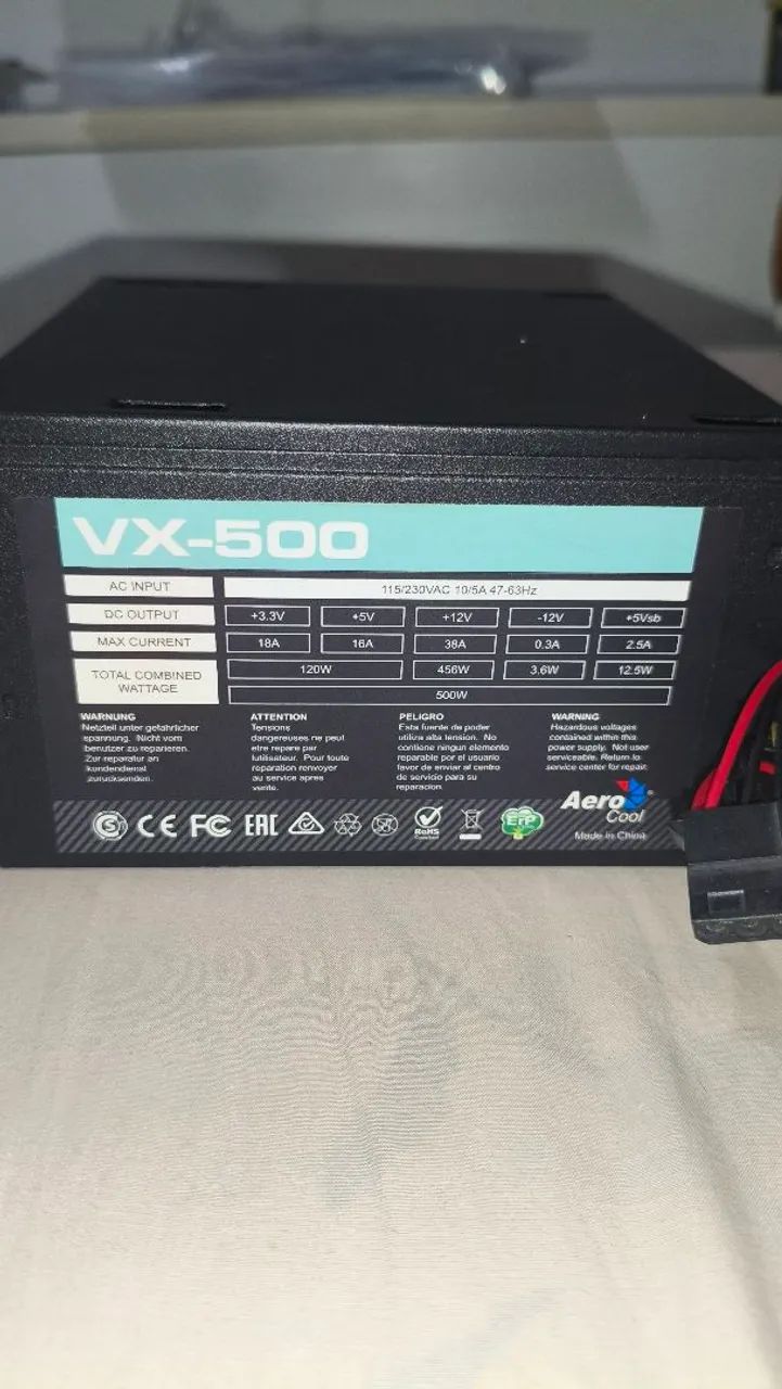 FONTE 500W AEROCOOL - Foto 4