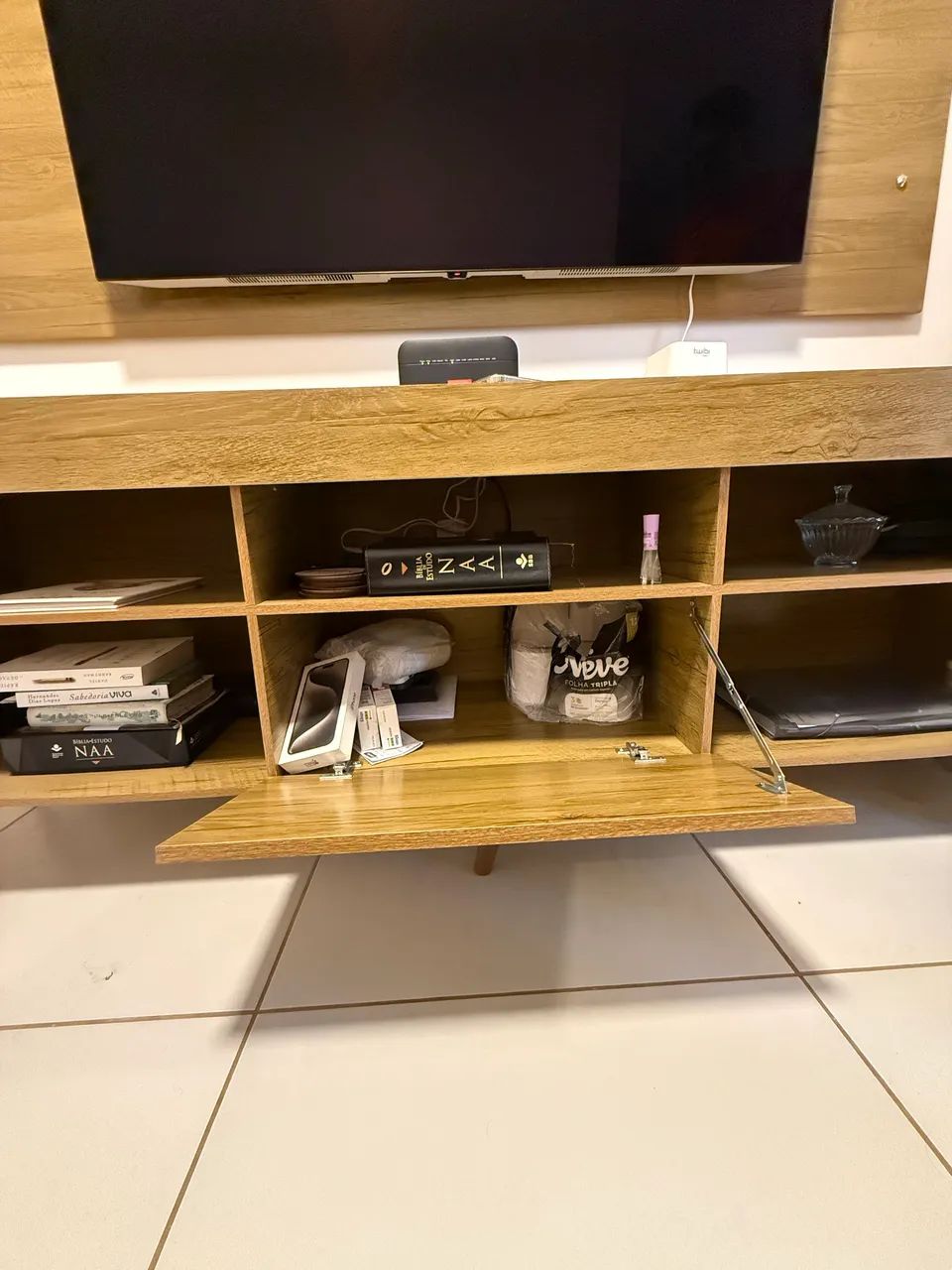 Rack + Painel para TV 1,80m - Conjunto para Sala - Foto 3