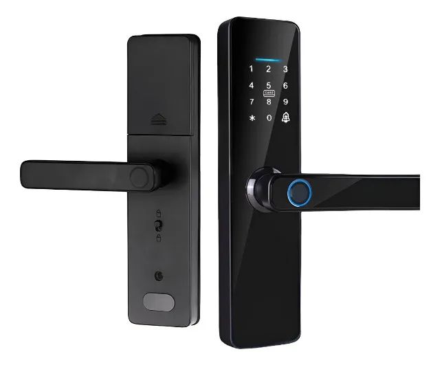 Fechadura inteligente com impressão digital e controle por wifi Novo - Foto 2