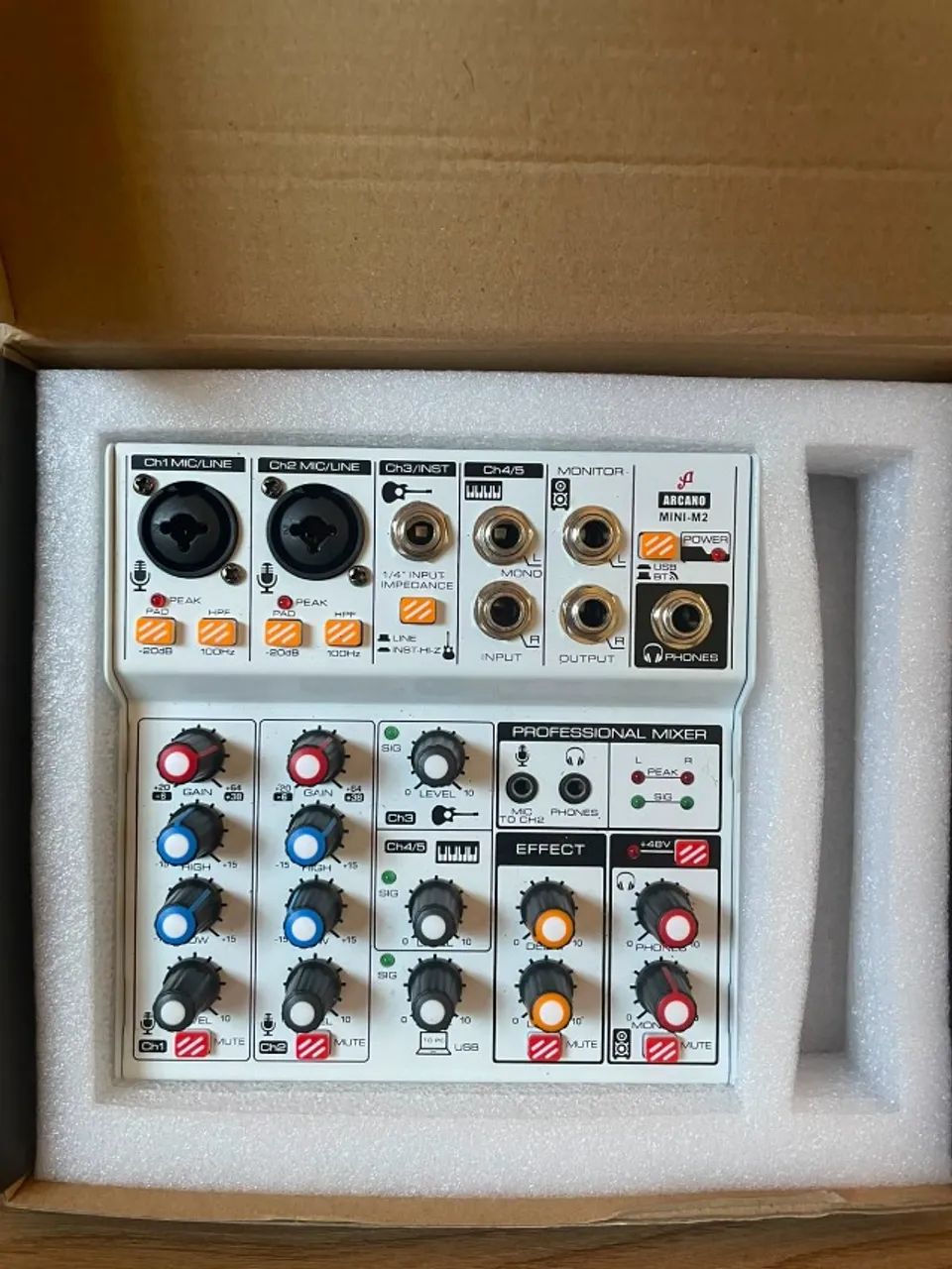 Mesa de Som / Interface de Áudio Arcano Mini-M2  | 5 Canais - Semi-nova - Foto 3