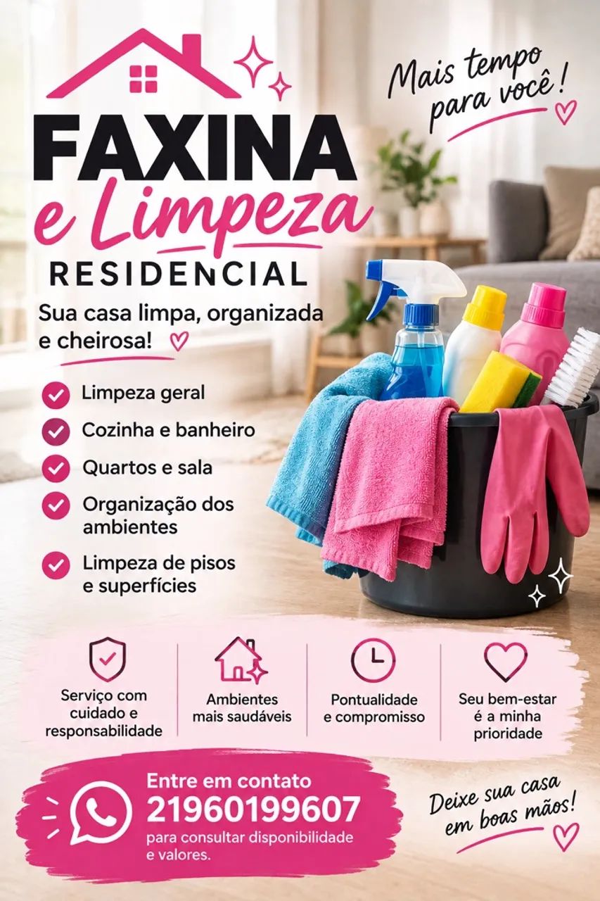 LIMPEZA RESIDENCIAL DOMÉSTICA