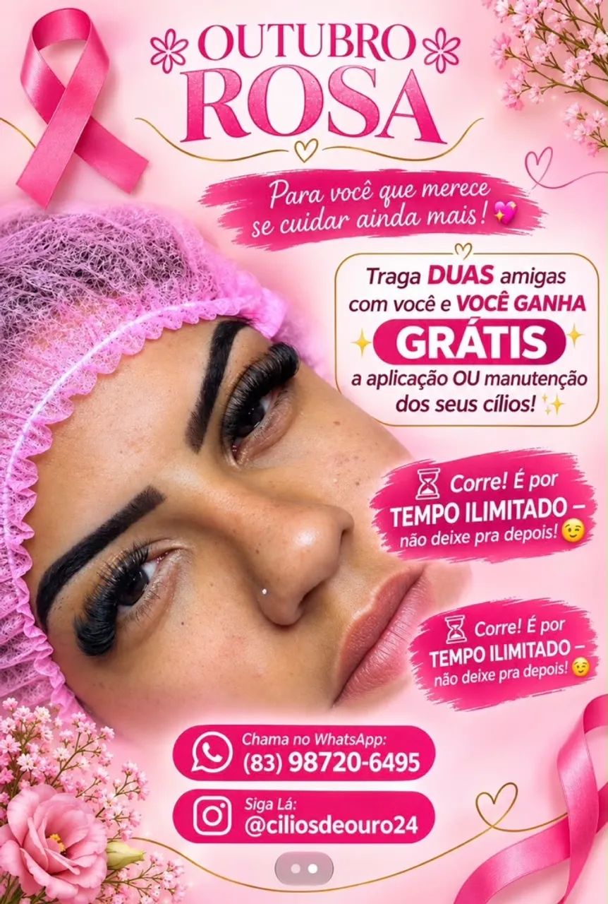 Extensão de cílios 