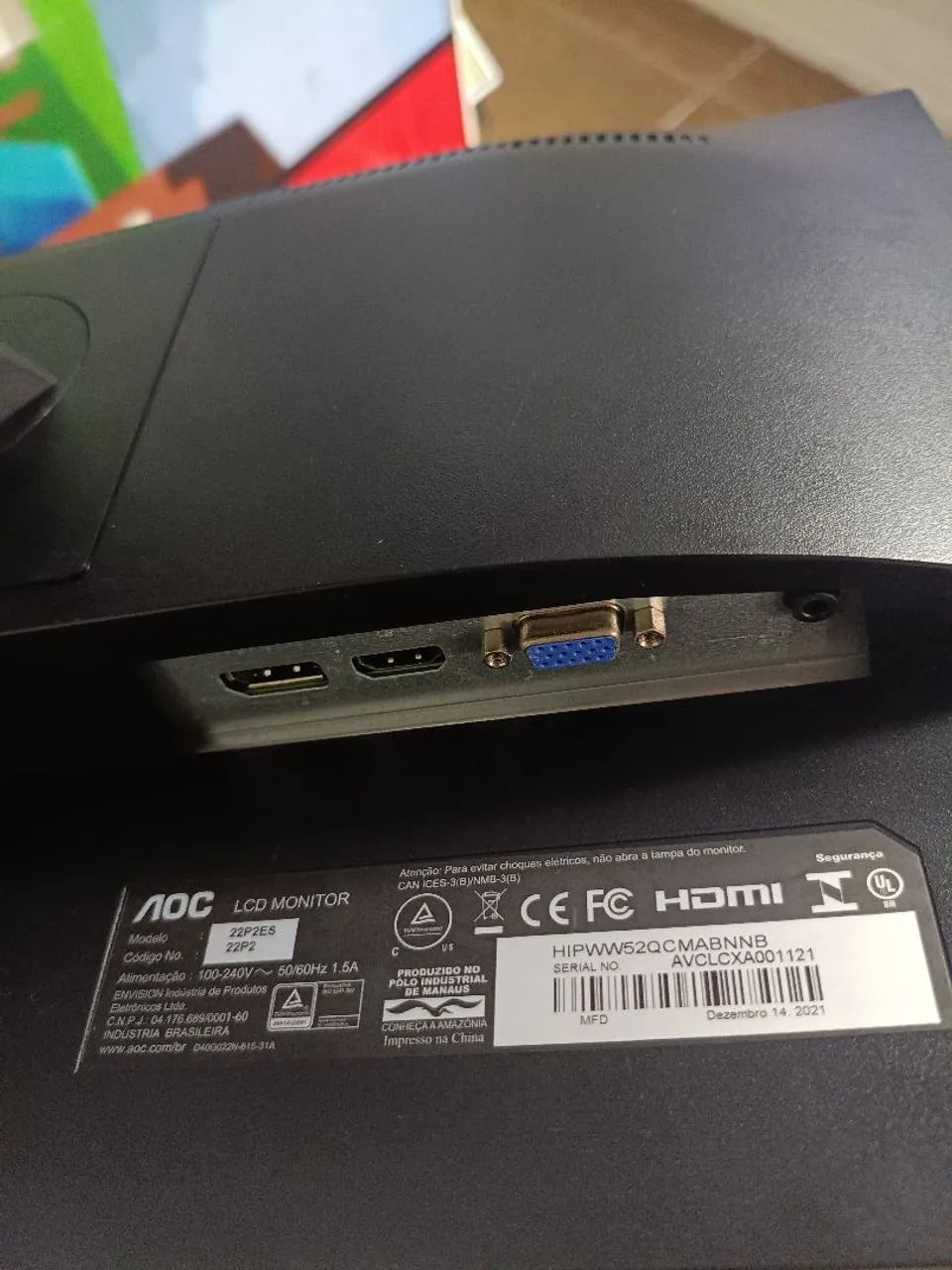 MONITOR BORDA INFINITA 22 polegadas HDMI COM GARANTIA  - Foto 4