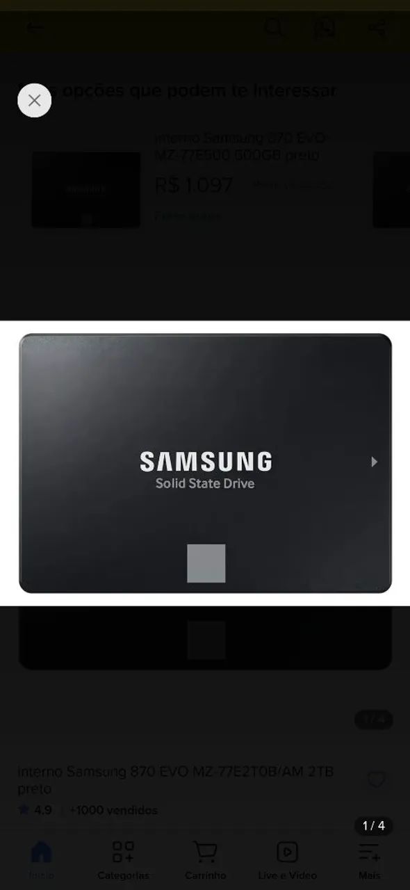 Ssd 2tb sansung evo870  - Foto 4