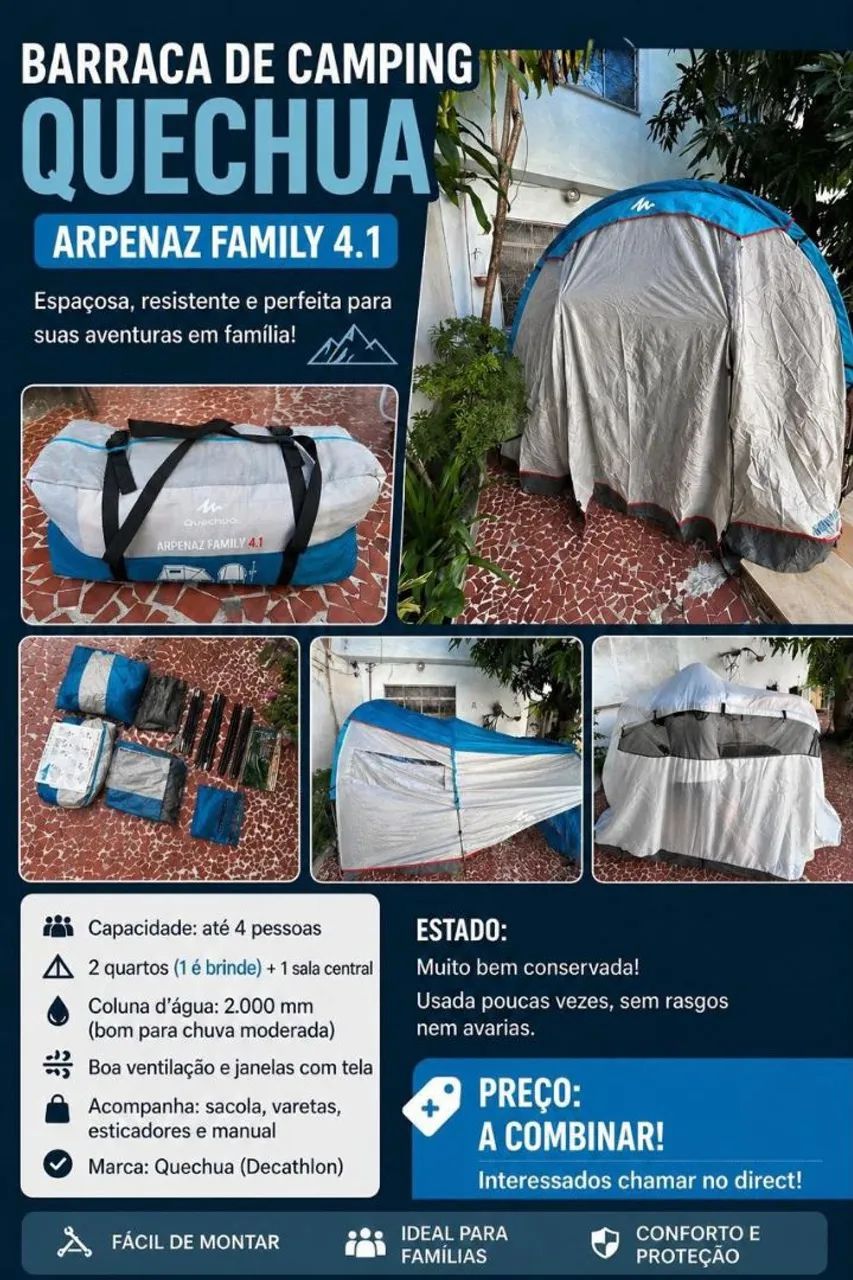 Barraca de camping novíssima 