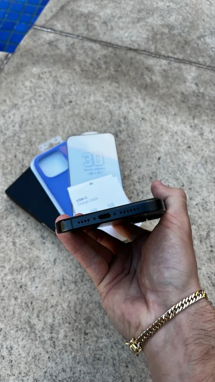 iPhone 15 Pro Max 256gb garantia Impecável  - Foto 5