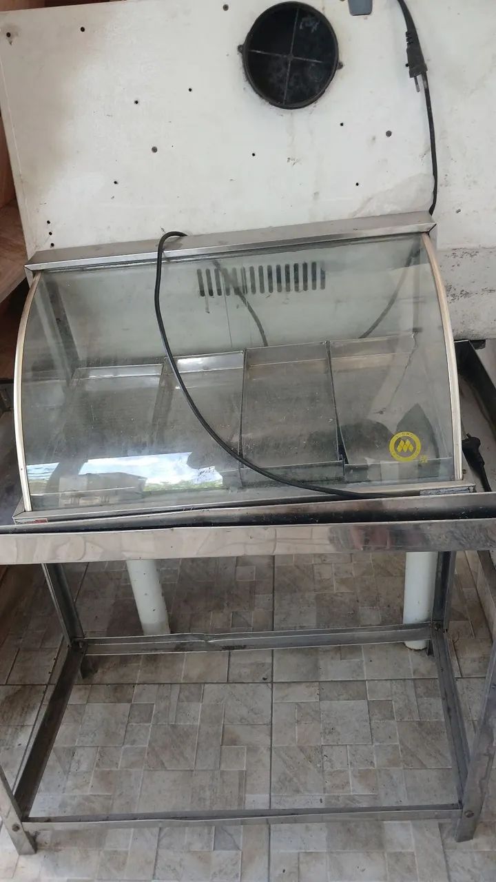 Estufa aquecedor de salgados 4 bandeija 
