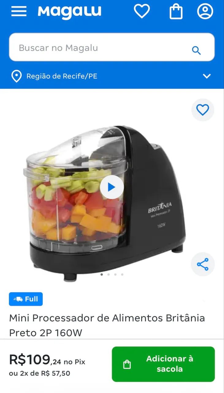 Mini processador de alimentos Britânia  - Foto 5