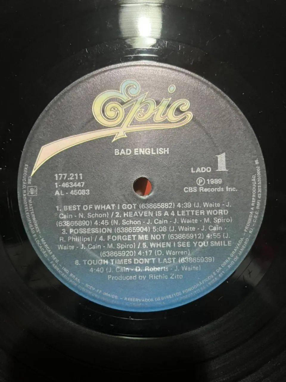 LP Vinil Bad English Sem Capa