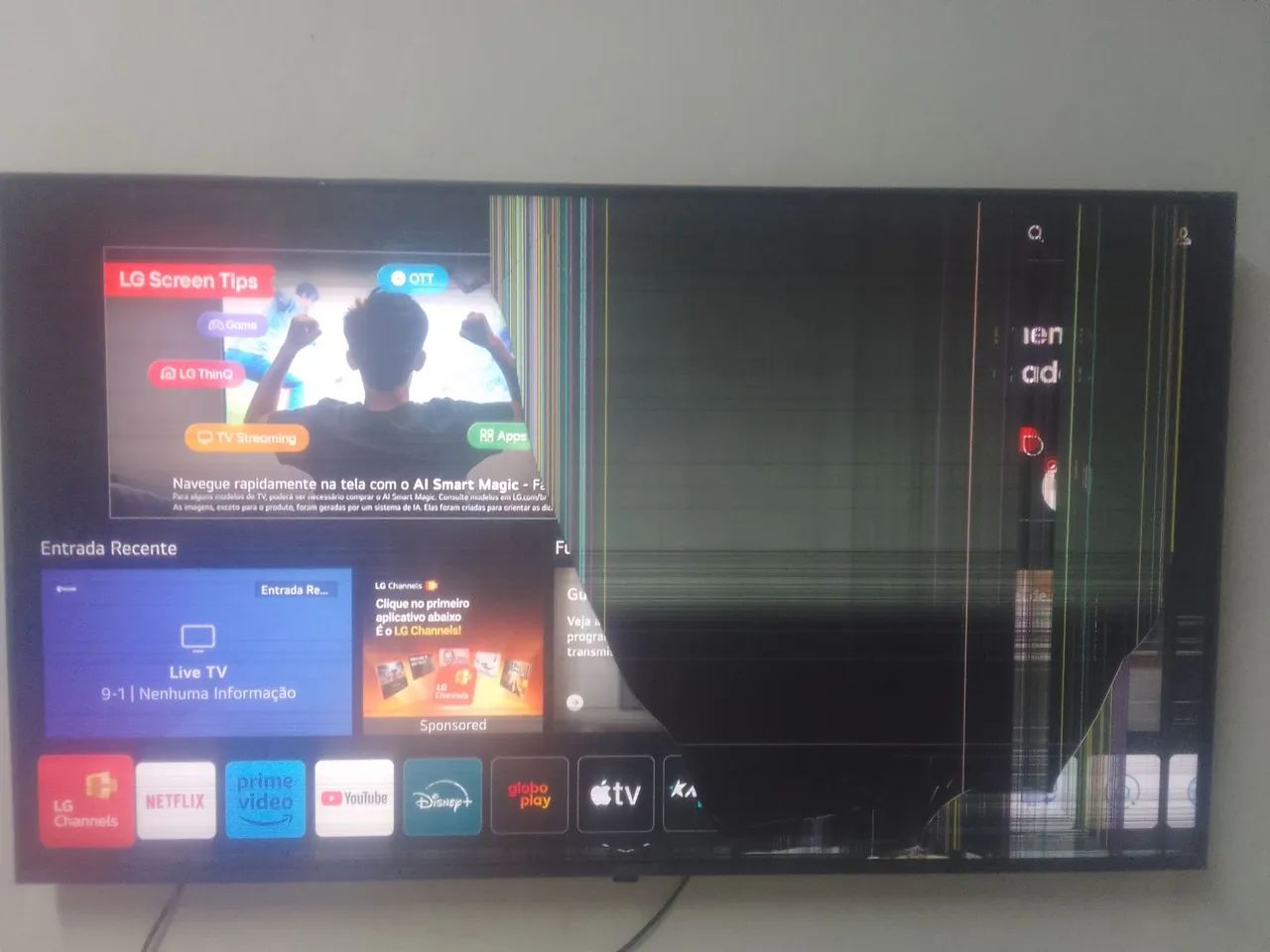 Tv lg 50 polegadas com defeito na tela  - Foto 2