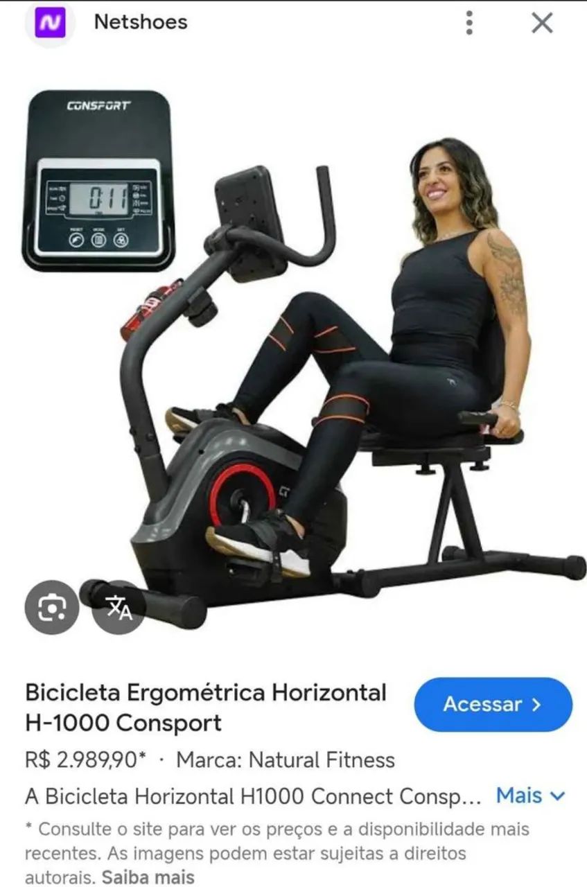 Bicicleta ergométrica consport  - Foto 5