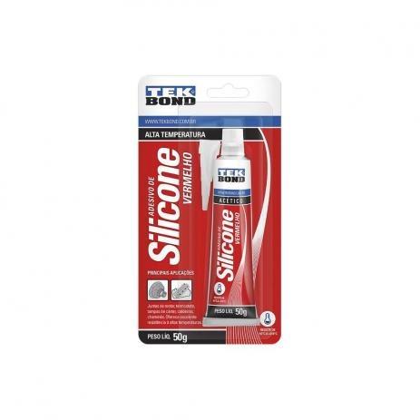 Silicone alta temperatura Vermelho - Foto 2