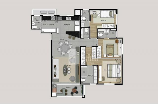 Apartamento 03 suítes e 02 vagas no São Francisco, Curitiba - Foto 5
