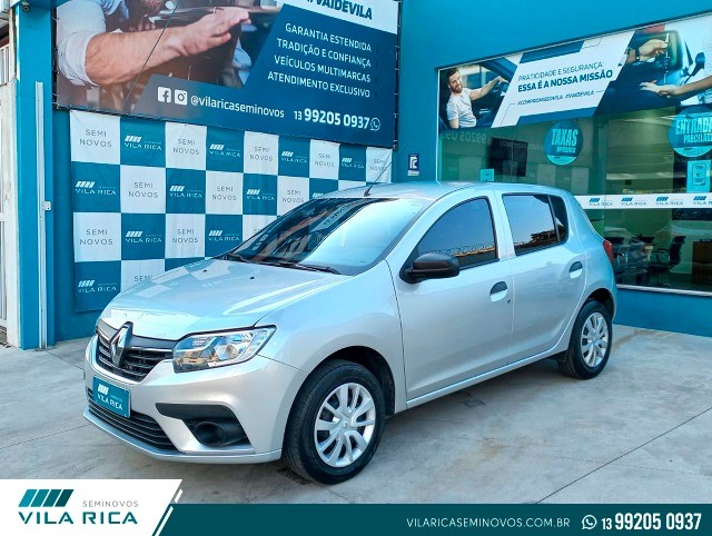 VILA RICA SEMINOVOS RENAULT SANDERO LIFE 1.0 12V FLEX 4P COMPLETO 2021 / MANUAL