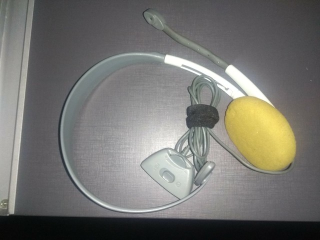 Fone headset  xbox 360 com microfone e controle de volume