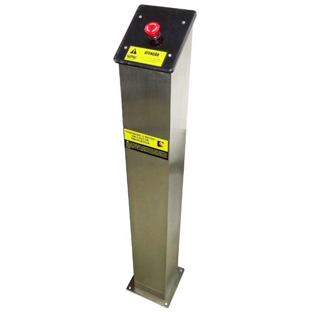 Torre Em Inox Com Botão De Segurança Para Piscina Sodramar - Entrega em Brasília.