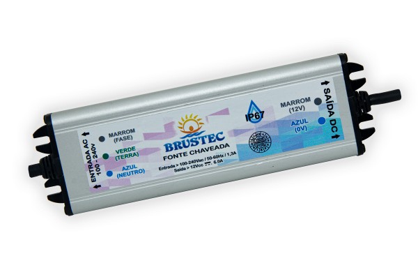 Fonte Chaveada 6a 12v Brustec Para Leds Monocromáticos - Entrega em Brasília. - Foto 2