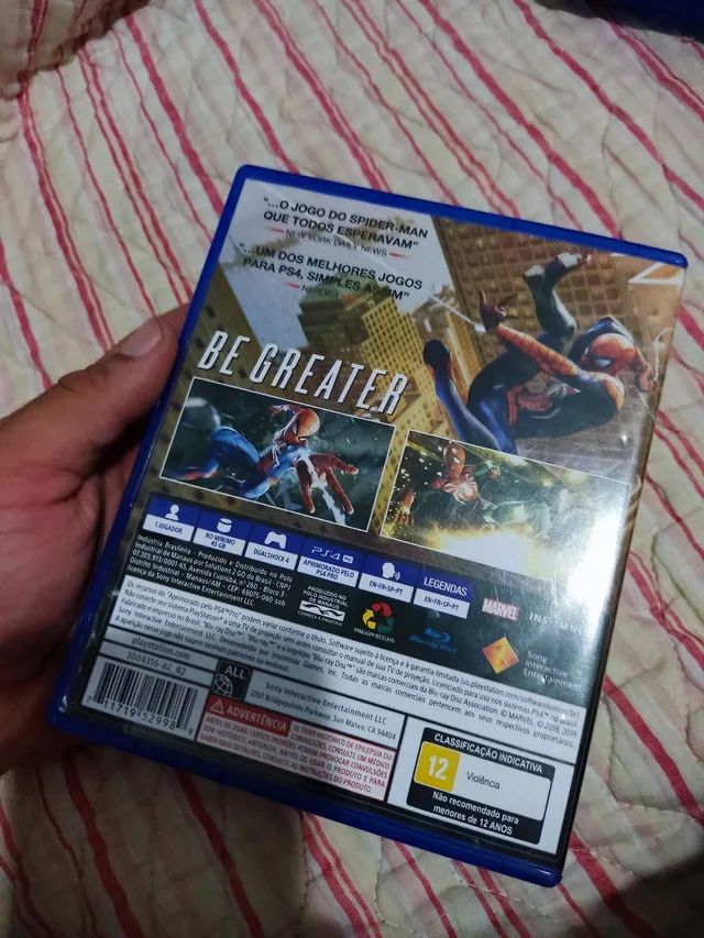 Spider Man edição jogo do ano PS4 LACRADO