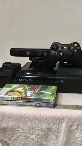 Vídeo Game Xbox 360 250 Gb Bloqueado Original + Kinect + 3 Controles + 5  Jogos Originais | Console de Videogame Xbox 360 Usado 59055397 | enjoei