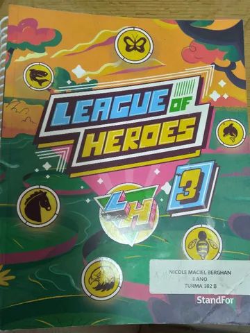Livro escolar de Inglês League of Heroes 3 ano Fundamental I