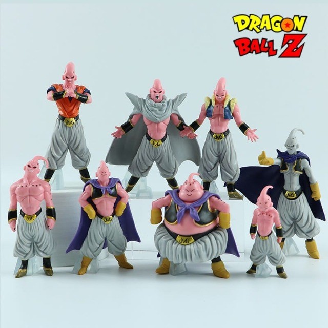 Action Figure Dragonball Majin Boo Boneco Goku Dbz Kit 8 Un