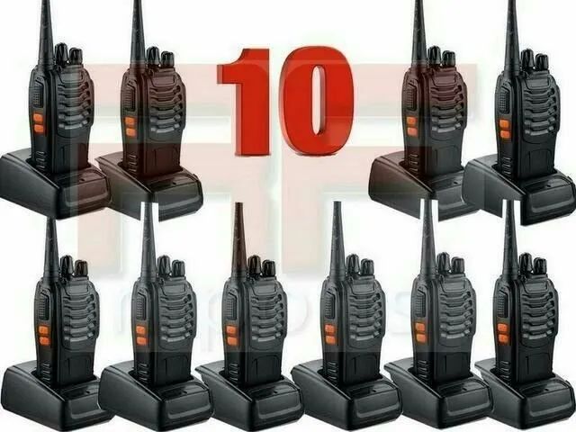 KIT 10 Unidade Rádio Comunicador Baofeng WalkTalk bf-777s