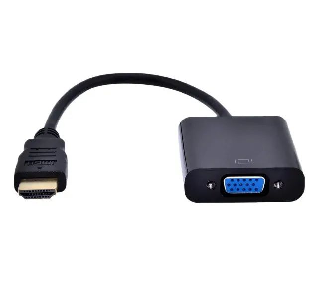 Conversor Vga C/ Audio P2 P/ Hdmi Full Hd Vga hdmi