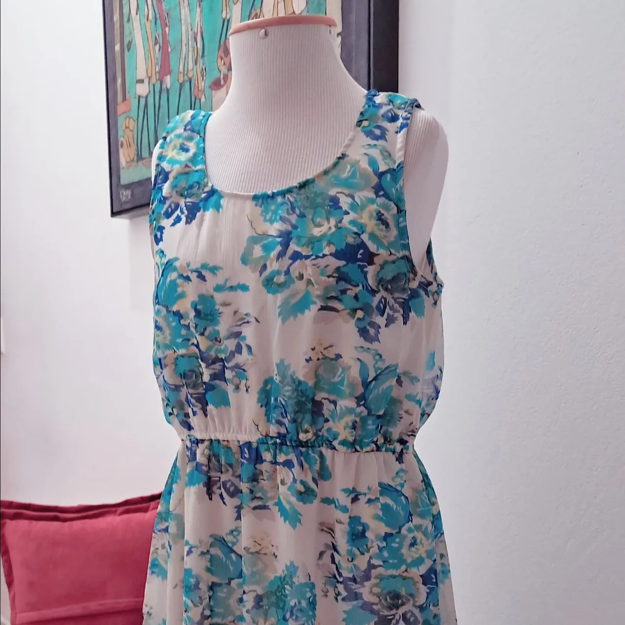 Vestido tecido crepe de seda super confortável/ tamanho 40 *