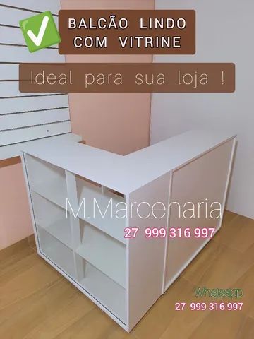 BALCÃO LINDO NOVO COM VITRINE