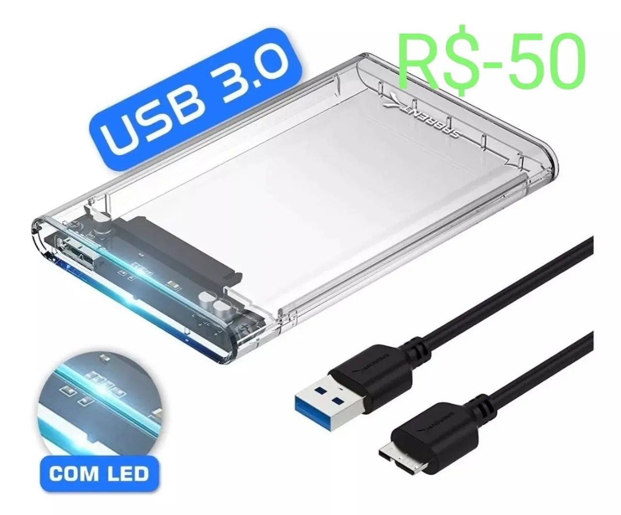 Case HD externo USB 3.0 - Foto 2