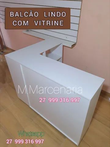 BALCÃO LINDO NOVO COM VITRINE - Foto 2