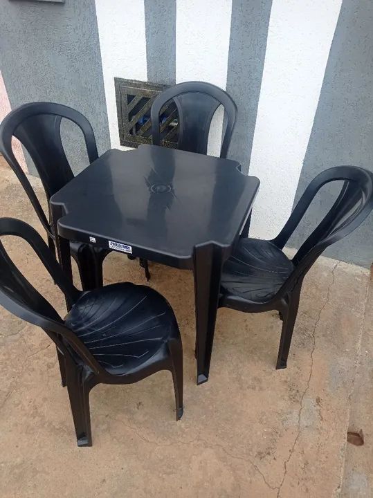 Jogos de Mesas novos de plástico forte e resistente. - Foto 5