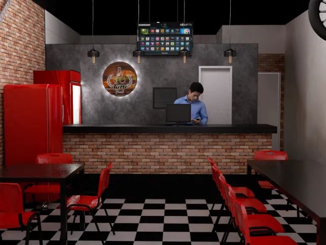 Projetos e montagem de Hamburgueria