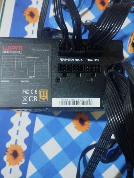 Fonte para Pc gamer 750  80 plus gold