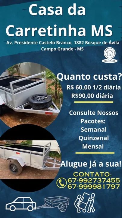 Locação de reboque carretinha