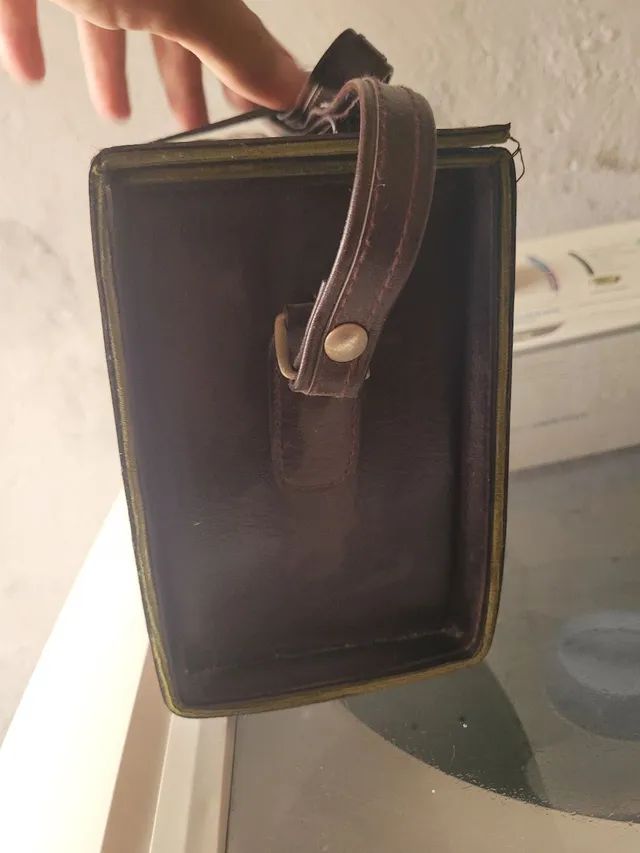 Bolsa couro Canon relíquia linda aceito smartphone  - Foto 2