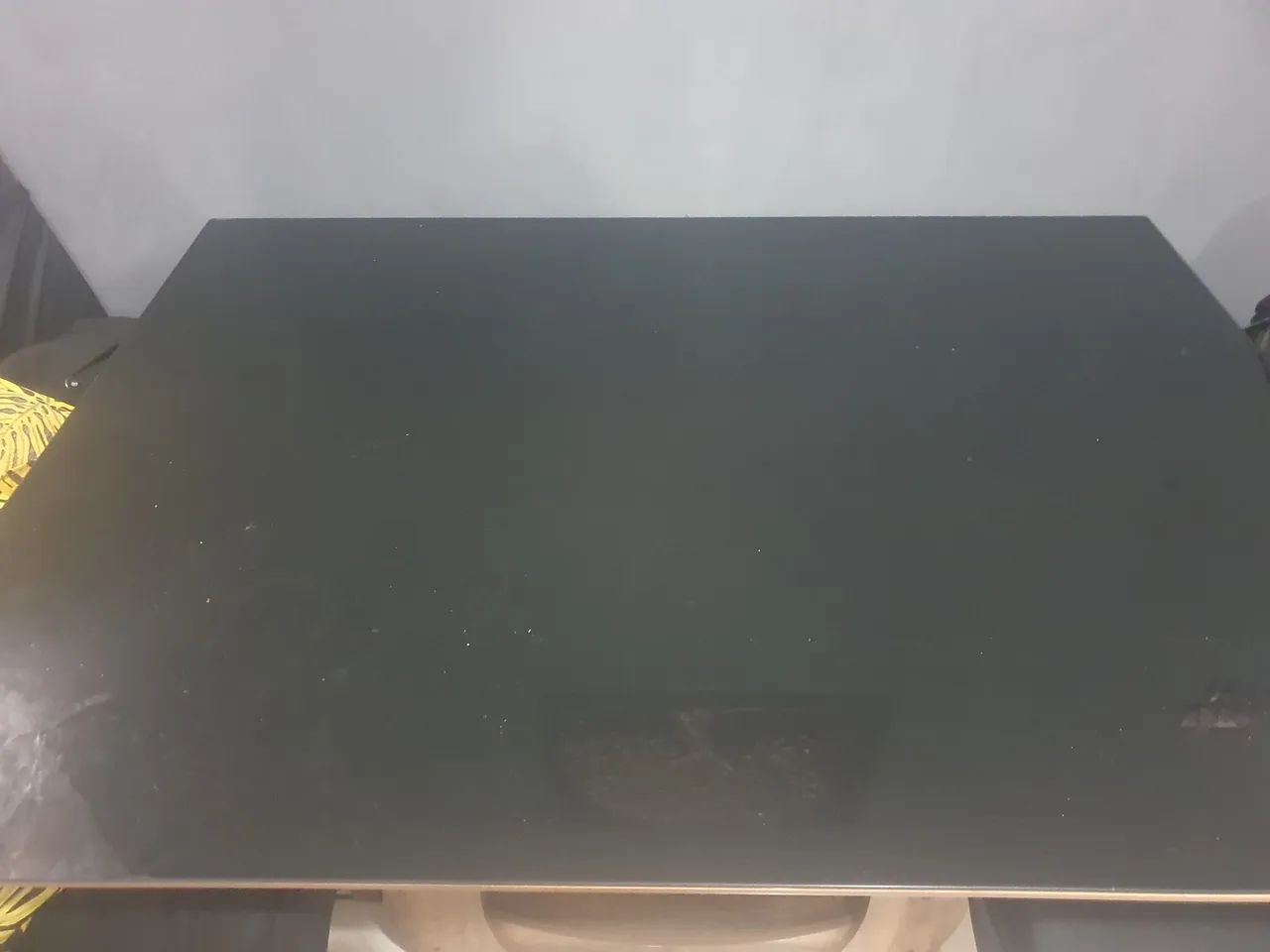 Tampo de vidro preto mesa quadrada 120cmX 90cm - Foto 2