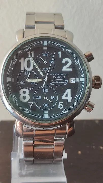 Relógio fossil multifuncional a prova d'água até 100 metros 