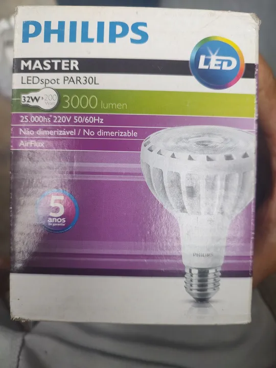 Lâmpada LED Philips Master PAR30L 3000 lumens