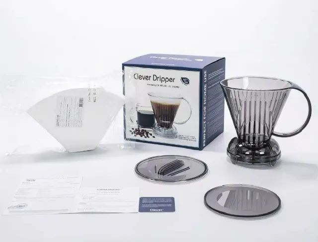 Suporte Porta Filtro Café Clever Dripper Fumê 500ml - 100 filtros - Foto 2