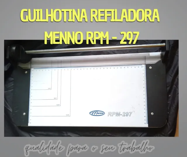 Guilhotina e Refiladora De Papel Menno 297