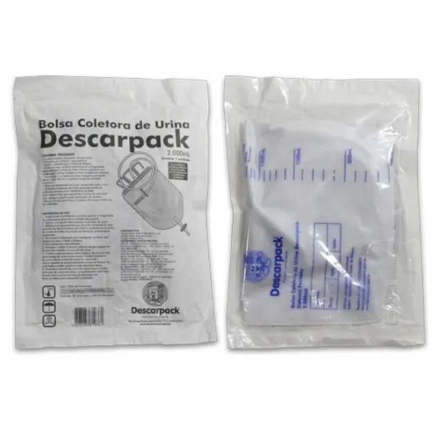 Bolsa Coletora De Urina Descarpack 2 Litros - Foto 2