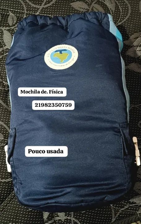 Mochila escolar Educação Física Colégio Santa Maria
