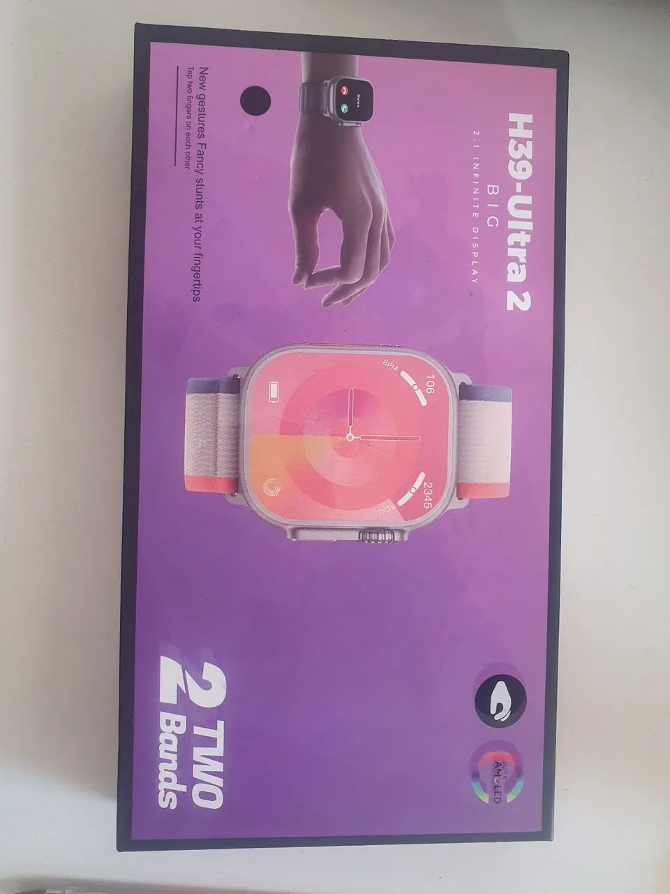 H39 Ultra 2 - Smartwatch 2.1 Polegadas AMOLED
