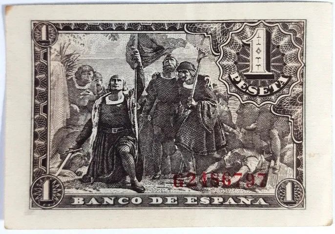Cédula Una Peseta - Espanha - Foto 2
