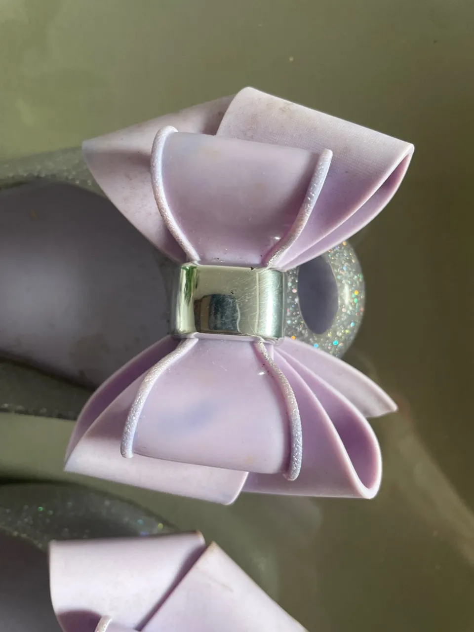 Sapatilha Lilás com Detalhe de Laço